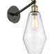 Ballston Cindyrella LED 7 inch Black Antique Brass Sconce Wall Light