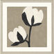 Delicate Sketch White and Beige and Black and Neutral Framed Art