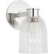 AERIN Asalea LED 5 inch Polished Nickel Single Sconce Wall Light