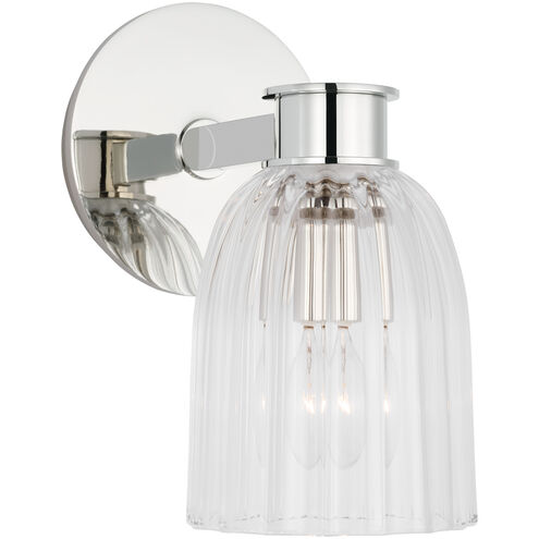 AERIN Asalea LED 5 inch Polished Nickel Single Sconce Wall Light