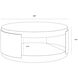 Cavette 38 X 16 inch Marble Look / Dark Emperador Outdoor Coffee Table