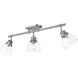 Yep Duncan 3 Light 35.38 inch Pewter Semi-Flush Mount Ceiling Light in Clear Glass