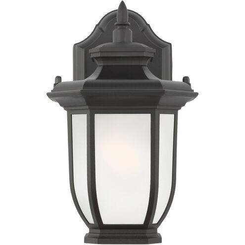 Childress Outdoor Wall Lantern in Black, Small
