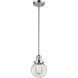 Franklin Restoration Beacon LED 6 inch Polished Chrome Mini Pendant Ceiling Light in Clear, Franklin Restoration