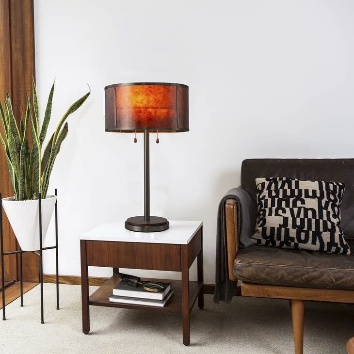 Gunmetal table lamp deals