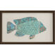 Ocean Wonder Turquoise and Metallic Framed Art