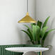 Geneva 1 Light 15.25 inch Soft Gold with Polished Brass Accents Pendant Ceiling Light