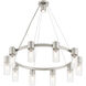 Midtown 10 Light 30 inch Brushed Nickel Chandelier Ceiling Light