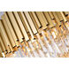 Canada 6 Light 16 inch Gold Chandelier Ceiling Light