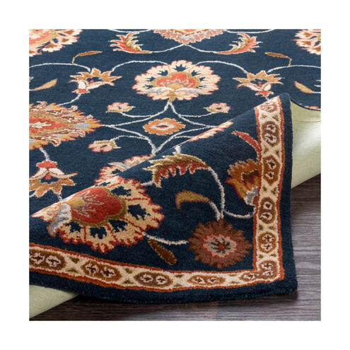 Edda 48 inch Navy/Khaki/Rust/Tan/Dark Brown Rugs, Wool