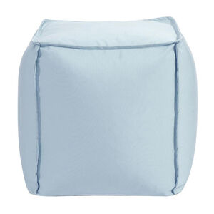 Pouf 18 inch Seascape Breeze Outdoor Square Ottoman with Cover