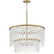 Rubina 12 Light 30 inch Burnished Gold Chandelier Ceiling Light