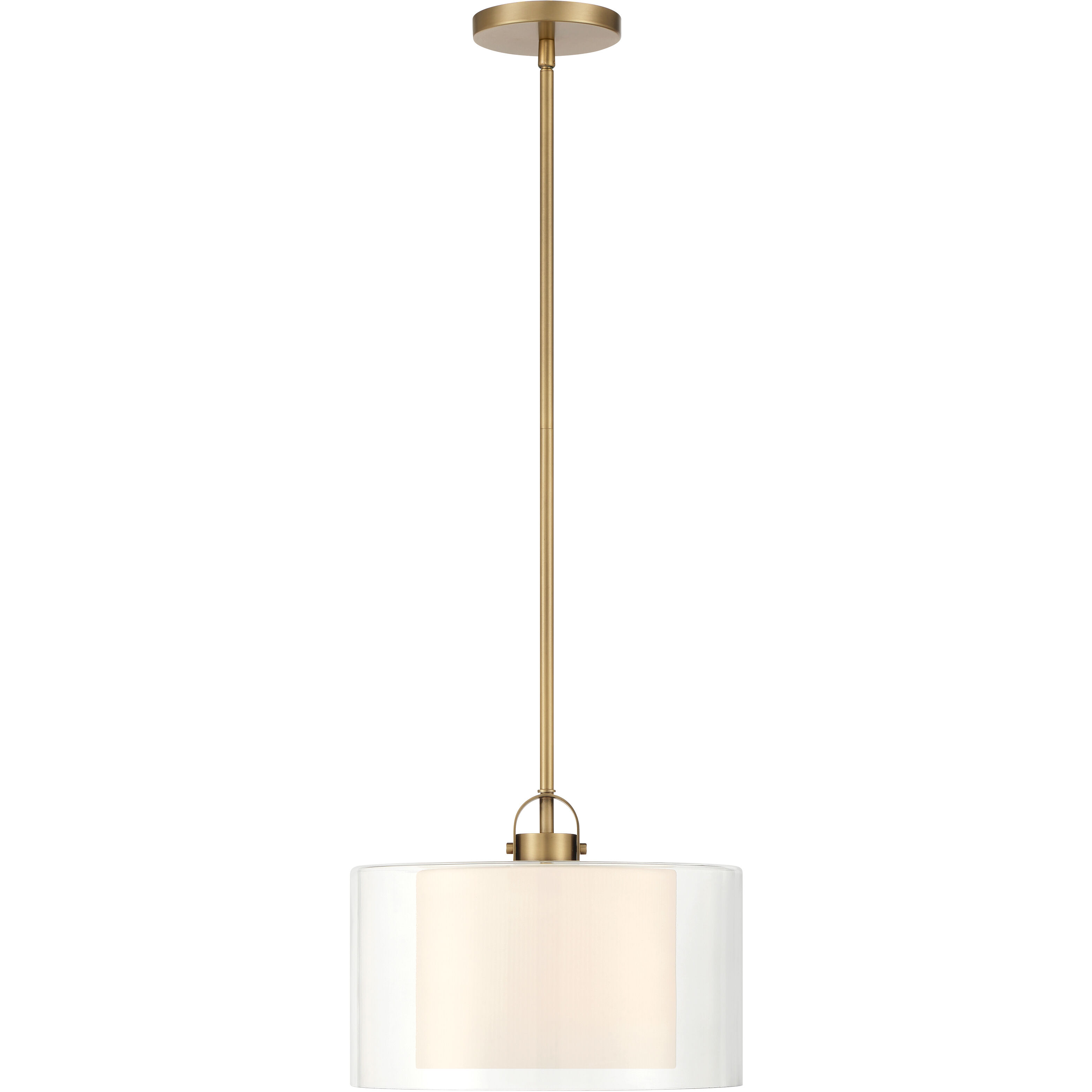 Seville 1 Light 12.75 inch Legacy Brass Convertible Pendant/Semi-Flush Mount Ceiling Light