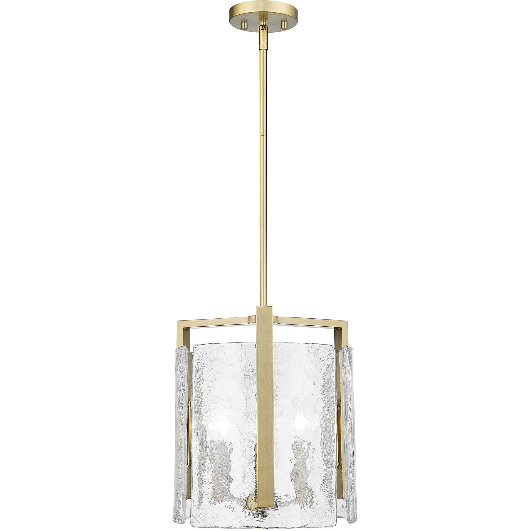 Aenon 3 Light 13 inch Brushed Champagne Brass Pendant Ceiling Light