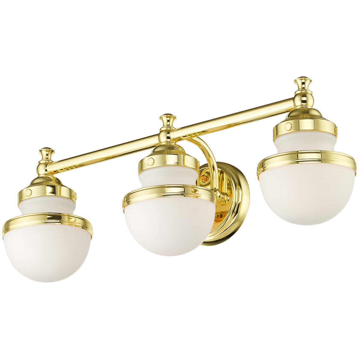 Oldwick 3 Light 24 inch Polished Brass Vanity Sconce Wall Light