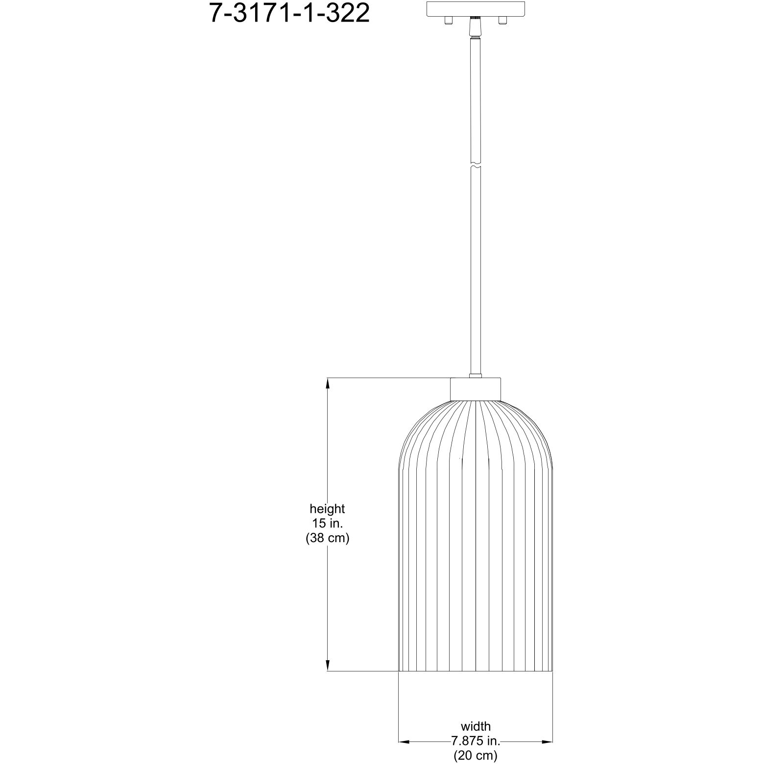 Isla Blanca 1 Light 8 inch Warm Brass Pendant Ceiling Light