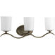 Inspire 3 Light 22 inch Antique Bronze Bath Vanity Wall Light