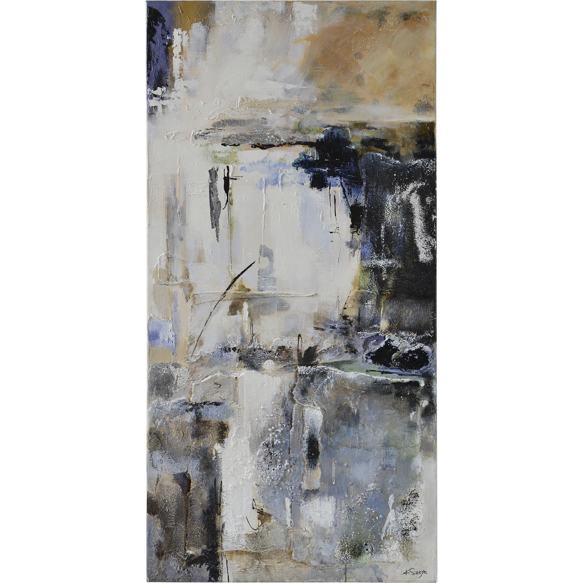 Yaffa Grey/Multiple Canvas Art, 2 Piece