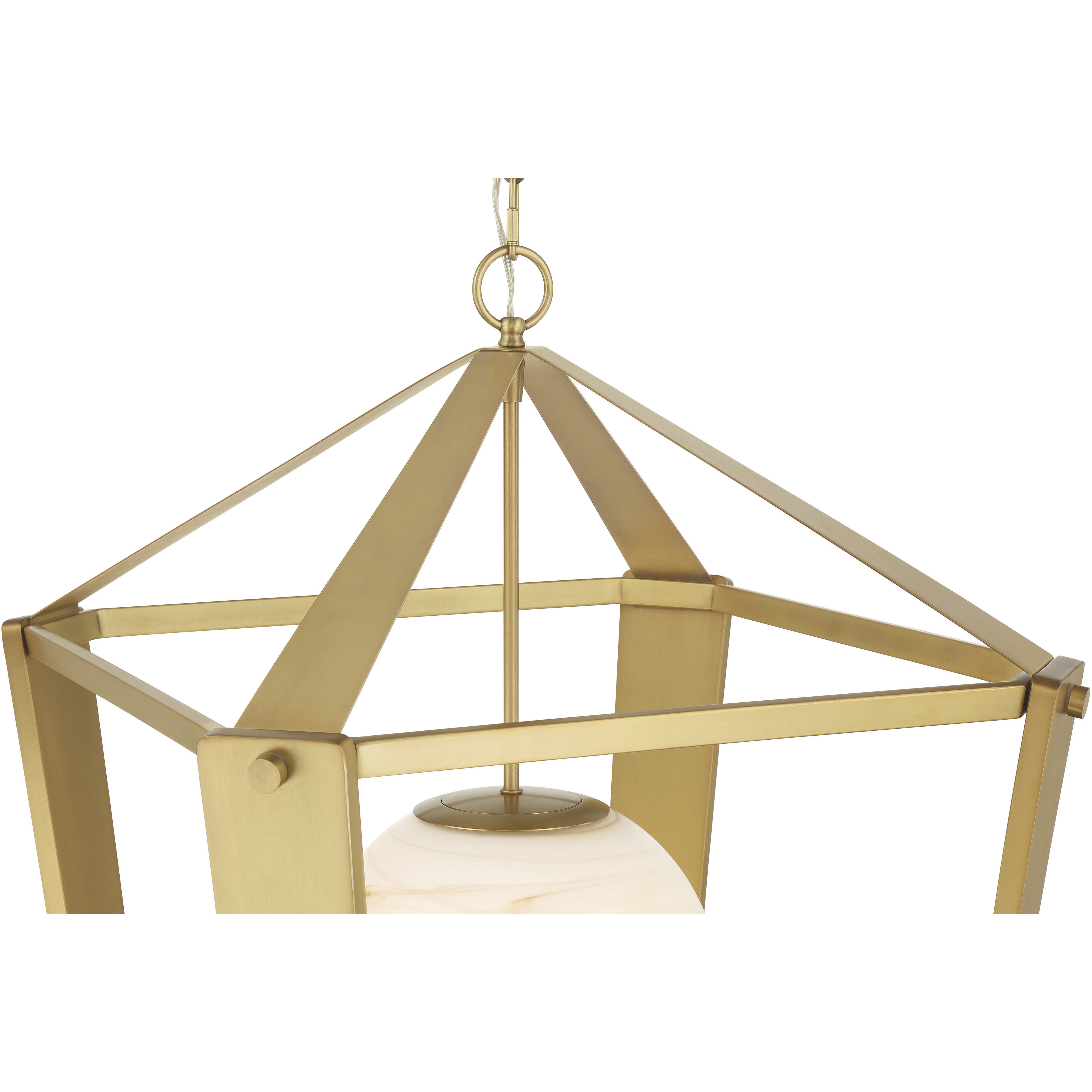 Shimmer 1 Light 20.5 inch Legacy Brass Pendant Ceiling Light