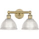 Edison Arietta 2 Light 17 inch Brushed Brass Bath Vanity Light Wall Light
