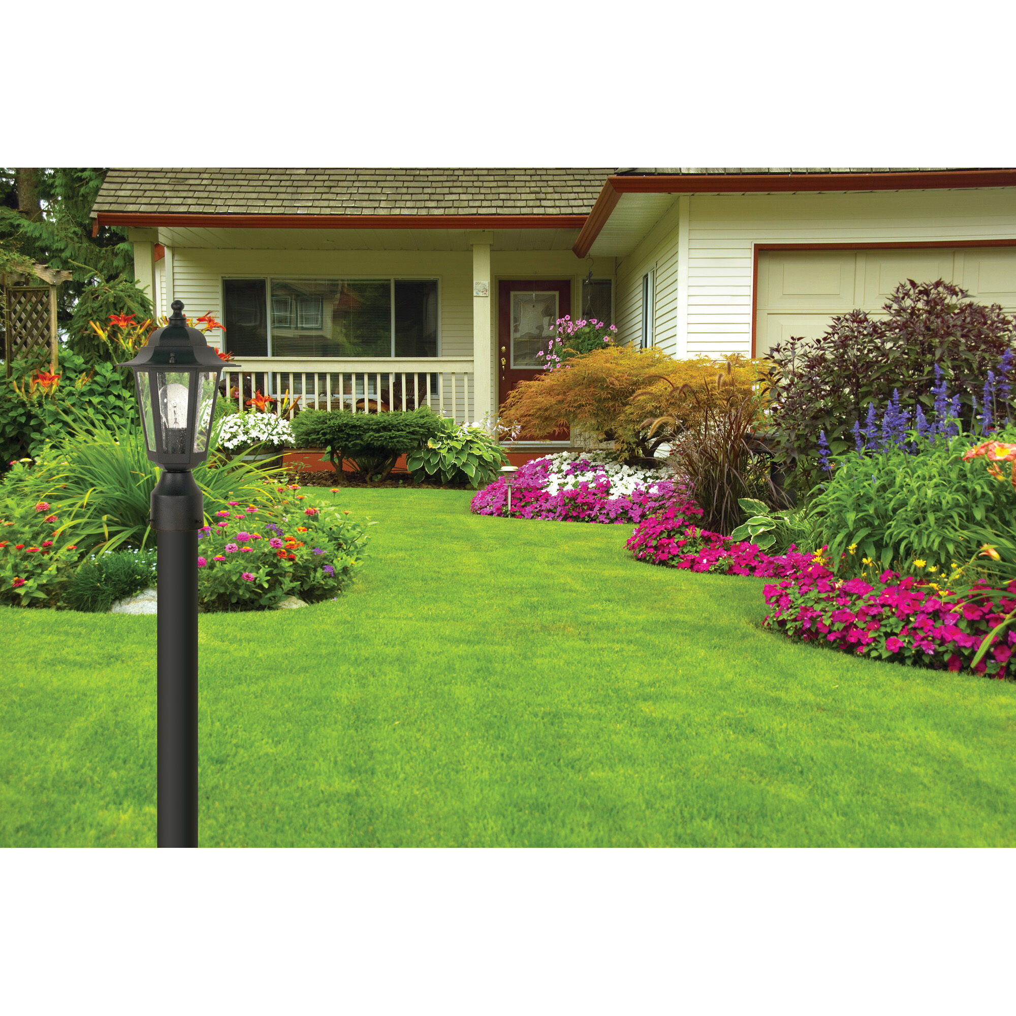 Cornerstone 1 Light 14 inch Textured Black Outdoor Post Lantern