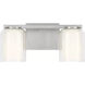 Drew & Jonathan Holden 2 Light 14.13 inch Brushed Nickel Bath Vanity Wall Light