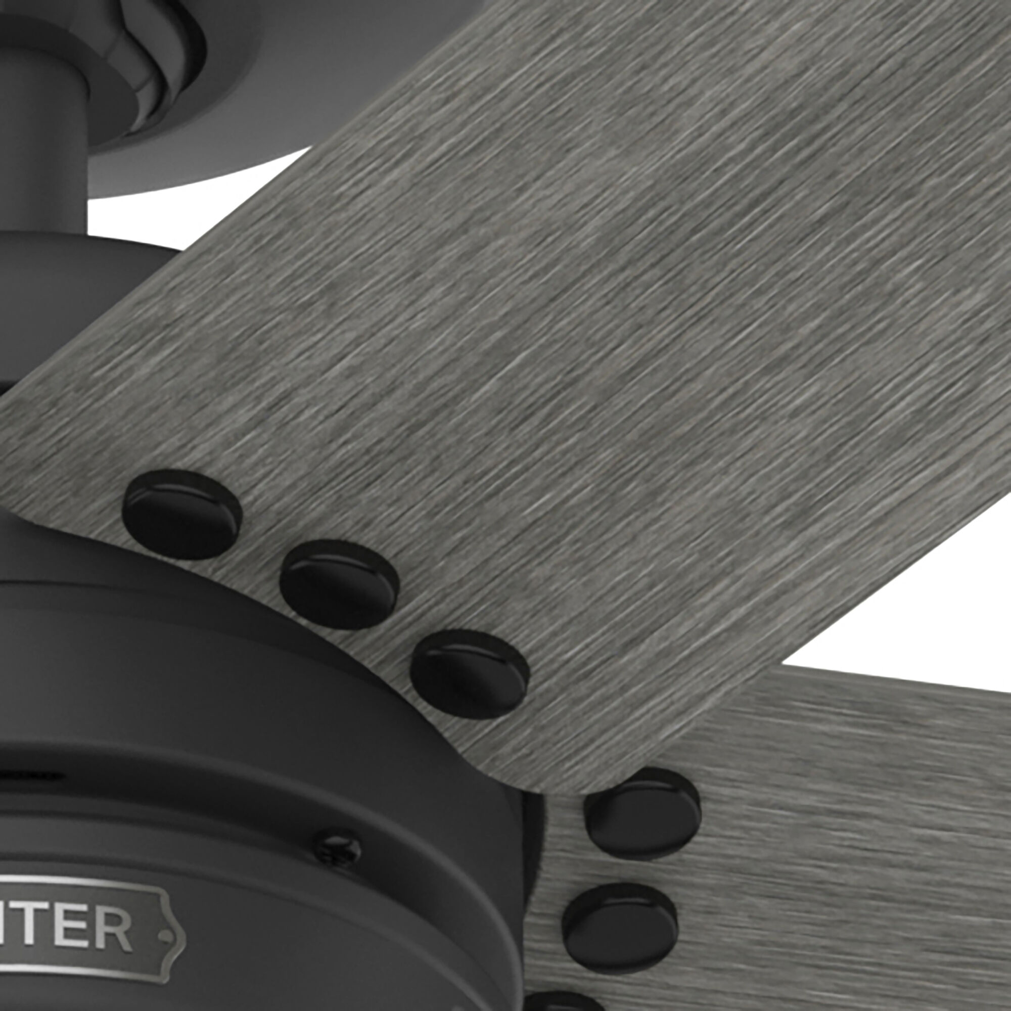 Burton 52 inch Matte Black with Dark Gray Oak Blades Outdoor Ceiling Fan
