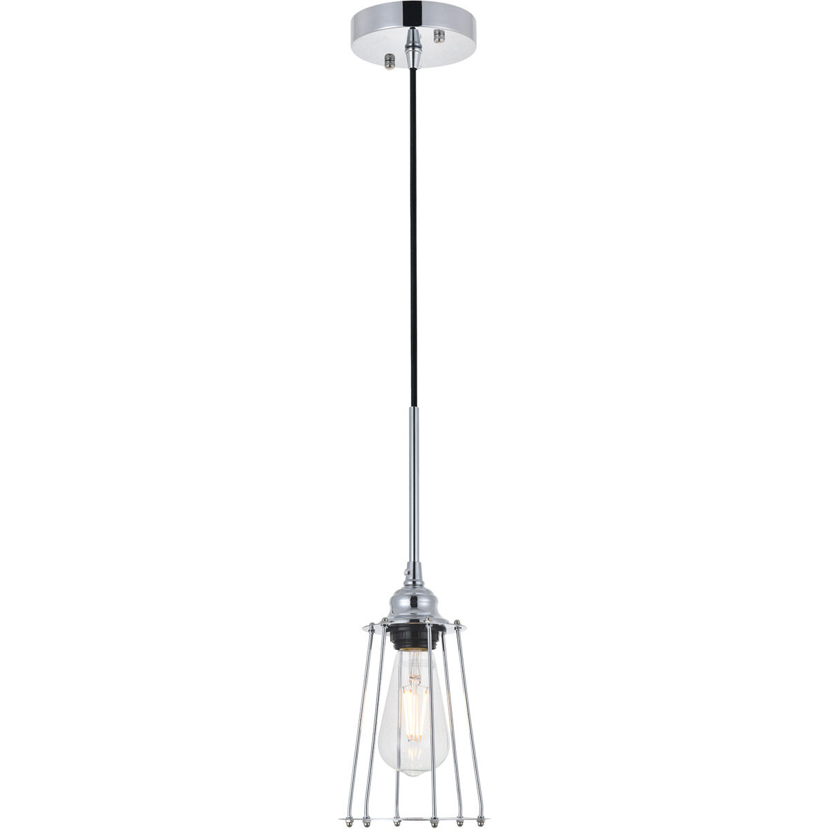 Auspice 1 Light 5.3 inch Chrome Pendant Ceiling Light