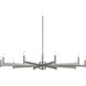 Erzo 10 Light Satin Nickel Chandelier Ceiling Light, Large
