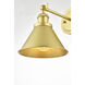 Blaise 1 Light 7 inch Brass Plug In Wall Sconce Wall Light