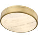 Anders LED 22 inch Rubbed Brass Flush Mount Ceiling Light