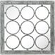 Maidstone 48.6 X 48.6 inch Antique Gray with Mirror Wall Mirror