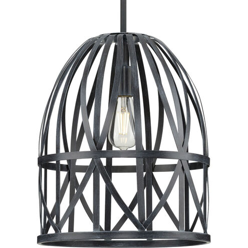 Chastain 1 Light 14 inch Cerused Black Oak Pendant Ceiling Light