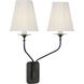 Amber Lewis Knox LED 15.25 inch Bronze Double Sconce Wall Light