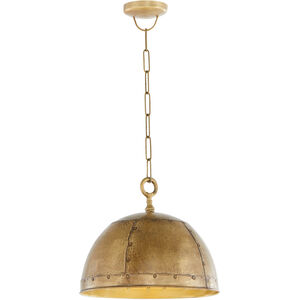 Artisan 1 Light 14.5 inch Artisan Brass Pendant Ceiling Light