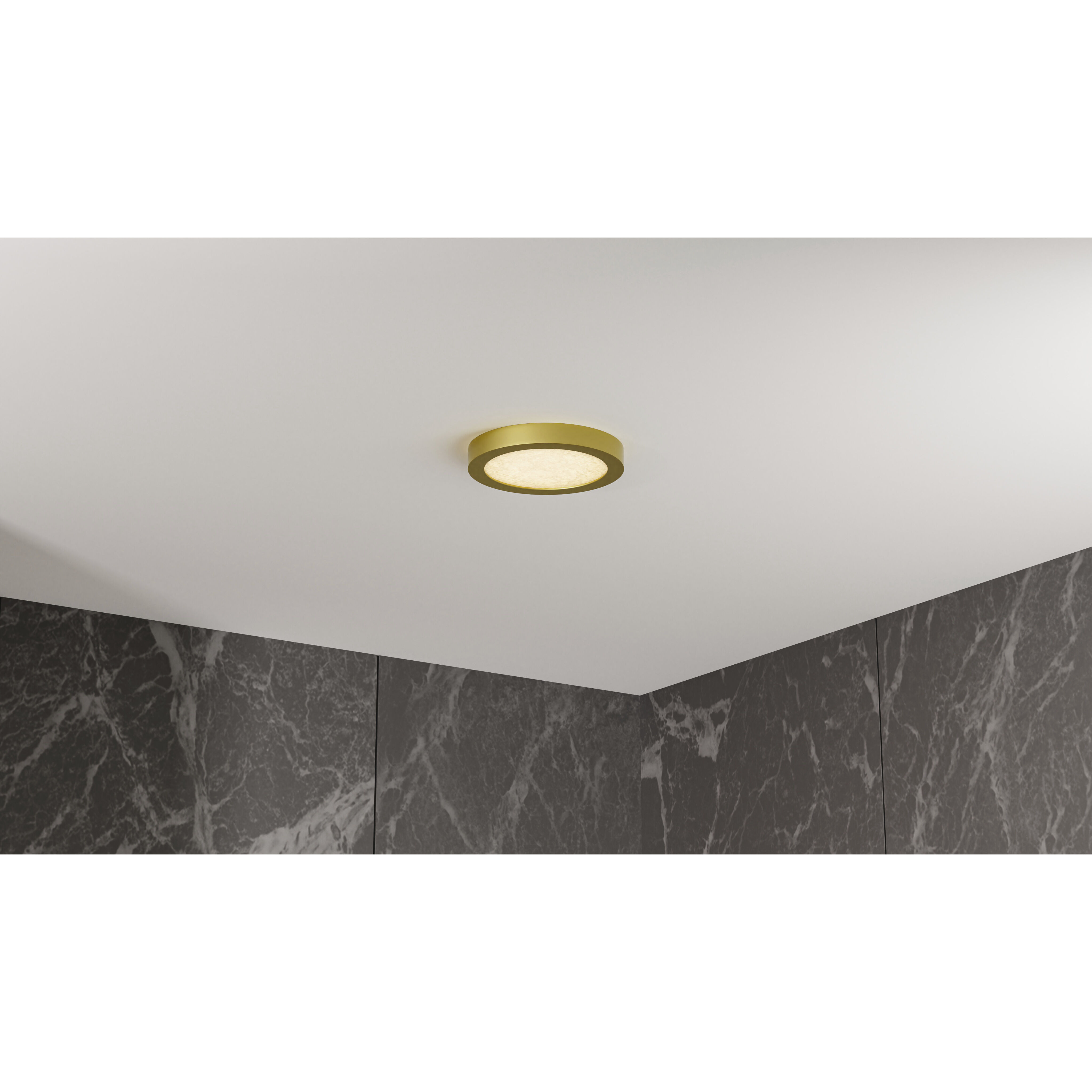 Outskirts LED 7.5 inch Brushed Gold Flush Mount Ceiling Light, Small