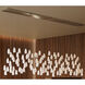 Posh 30 Light 54 inch Silver Multi-Drop Pendant Ceiling Light