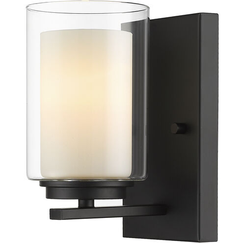 Willow 1 Light 5 inch Matte Black Wall Sconce Wall Light