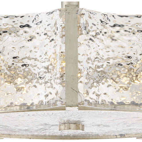 Florian 5 Light 20.25 inch Glacial Semi-flush Mount Ceiling Light