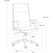 Swanson Polo Club Stone / Bravo Metal Office Chair