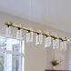 Artisan Collection/SORRENTO Series Linear Chandelier Ceiling Light in Antique Brass