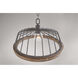 Chandler 1 Light 18 inch Grey Wash and Iron Pendant Ceiling Light