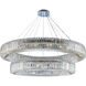Rondelle 30 Light 47 inch Chrome Pendant Ceiling Light in Firenze