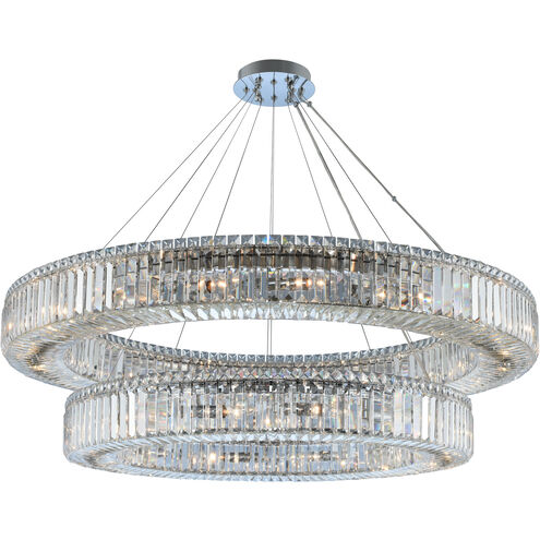 Rondelle 30 Light 47 inch Chrome Pendant Ceiling Light