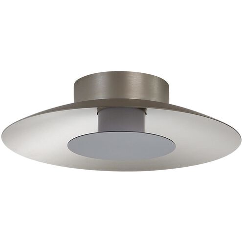 Luma LED 11.75 inch Sand Nickel Flush Mount Ceiling Light in Graphite