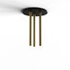 Combi LED 18 inch Brass Pendant Ceiling Light, Suspension / Flush Mount 2-in-1