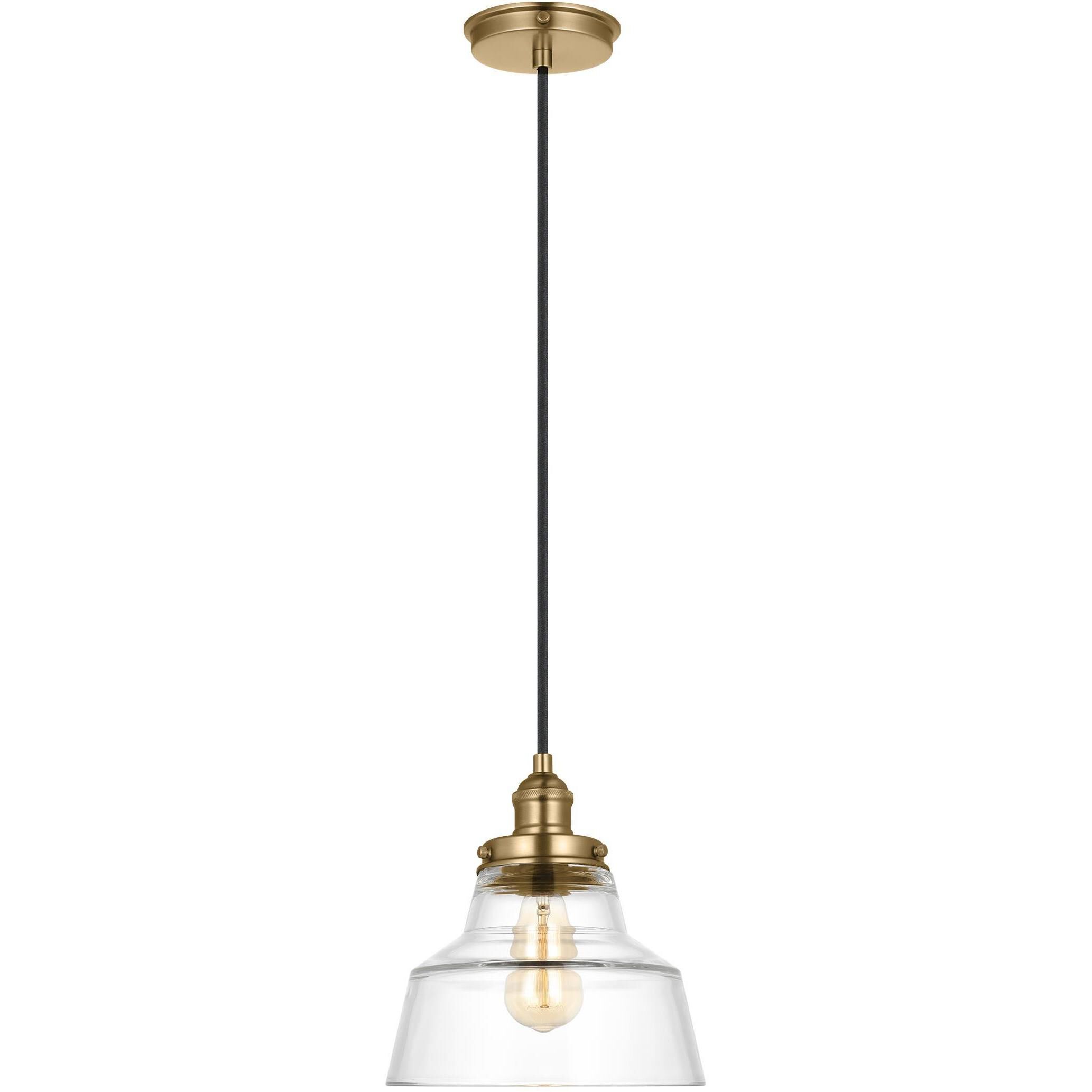 Sean Lavin Baskin 1 Light 10 inch Satin Brass Pendant Ceiling Light