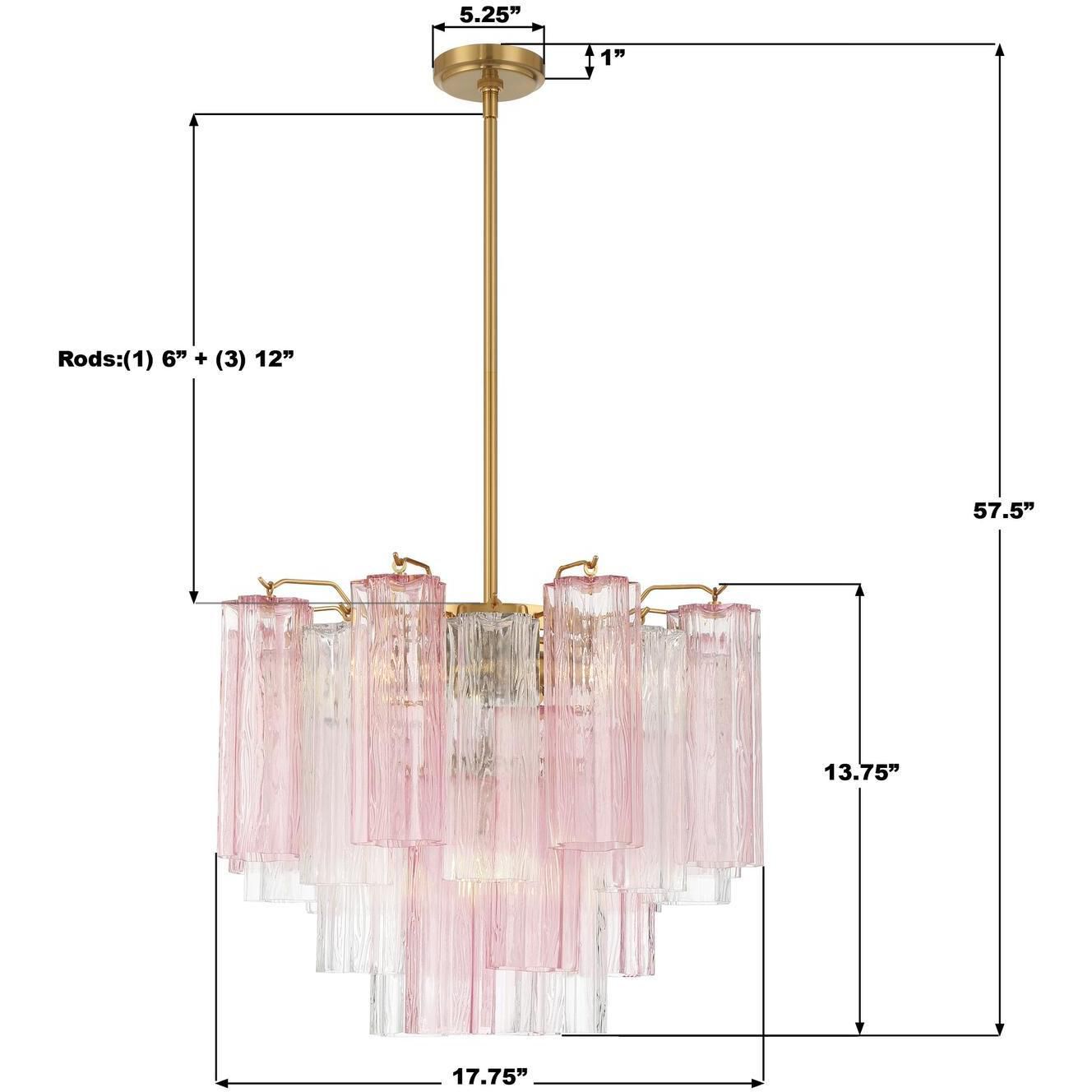 Addis 4 Light 17.75 inch Aged Brass Mini Chandelier Ceiling Light in Spring