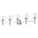 Sutton 5 Light 39.5 inch Chrome Vanity Wall Light