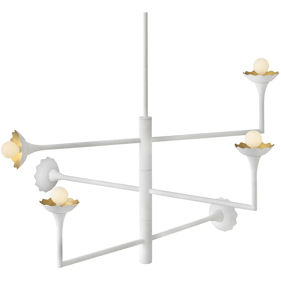 Darla 6 Light 36 inch Textured Plaster Chandelier Ceiling Light